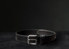 1.3" black dress belt