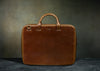 brown leather portfolio briefcase
