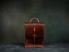 brown leather map case