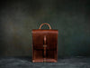 brown leather map case