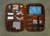 leather case for cables, hard drive, batteries