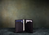 Black leather minimalist leather card wallet